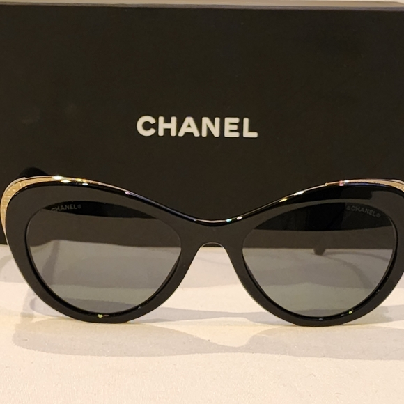 CHANEL Accessories Chanel Acetate Cat Eye Cc Sunglasses 5432 Poshmark